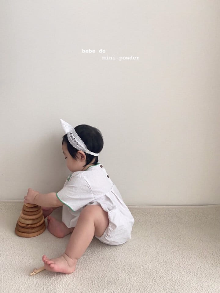 MINI POWDER - Korean Children Fashion - #Kfashion4kids - Summer Embroidery Bodysuit - 10