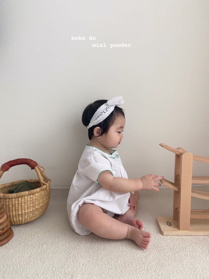 MINI POWDER - Korean Children Fashion - #Kfashion4kids - Summer Embroidery Bodysuit - 11