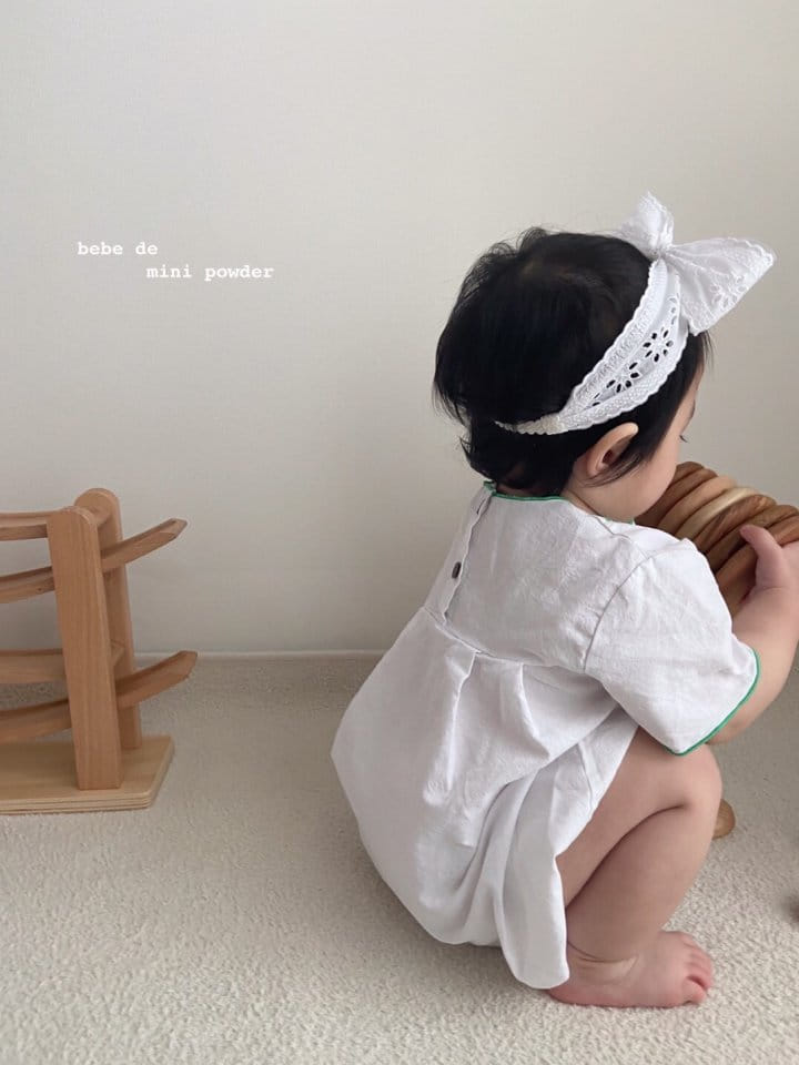 MINI POWDER - Korean Children Fashion - #Kfashion4kids - Summer Embroidery Bodysuit - 5