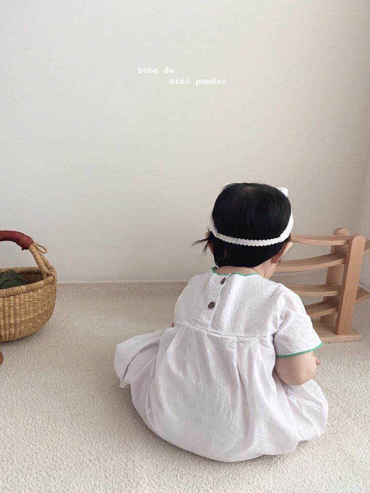 MINI POWDER - Korean Children Fashion - #Kfashion4kids - Summer Embroidery Bodysuit - 9
