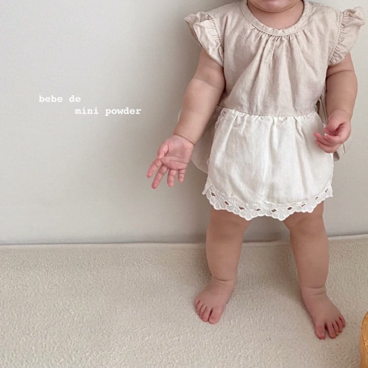 MINI POWDER - Korean Children Fashion - #Kfashion4kids - Apron Bodysuit - 3