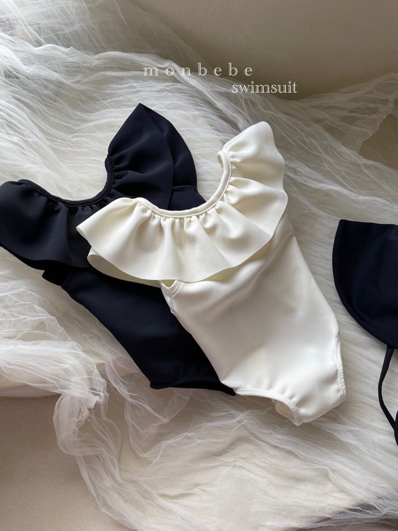 MONBEBE - Korean Children Fashion - #Kfashion4kids - Roro Swimsuit with bonnet - 2