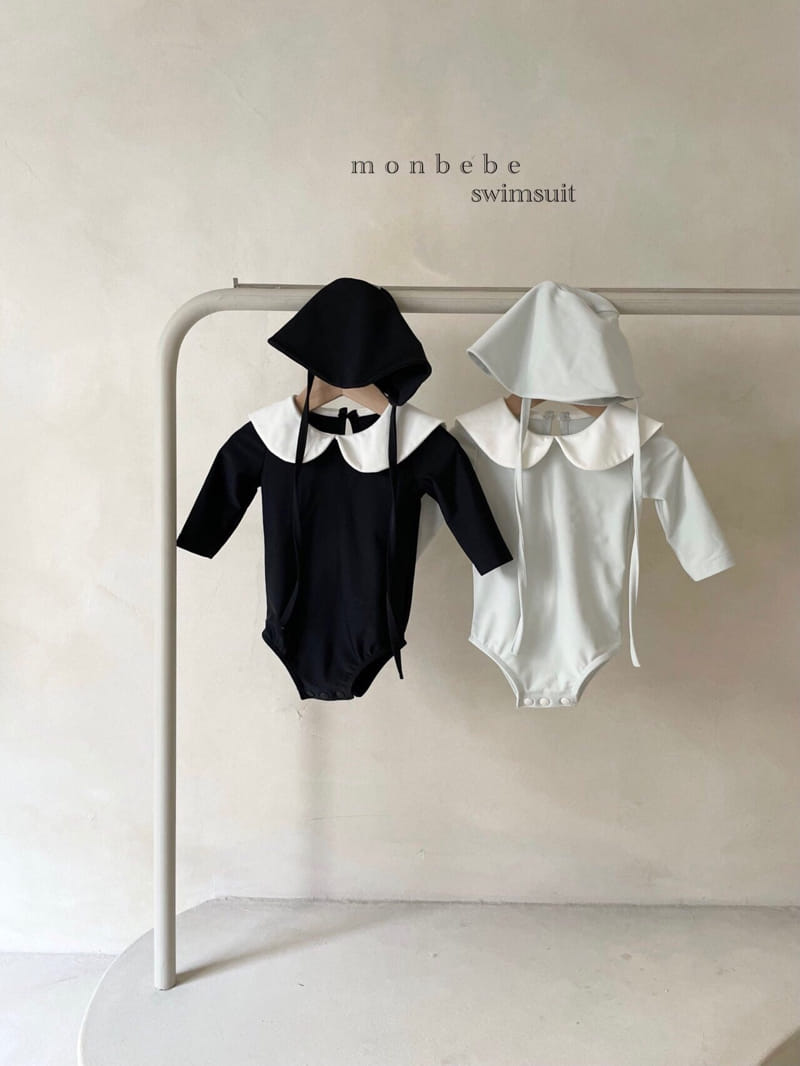 MONBEBE - Korean Children Fashion - #Kfashion4kids - Coco Swimsuit with Bonnet