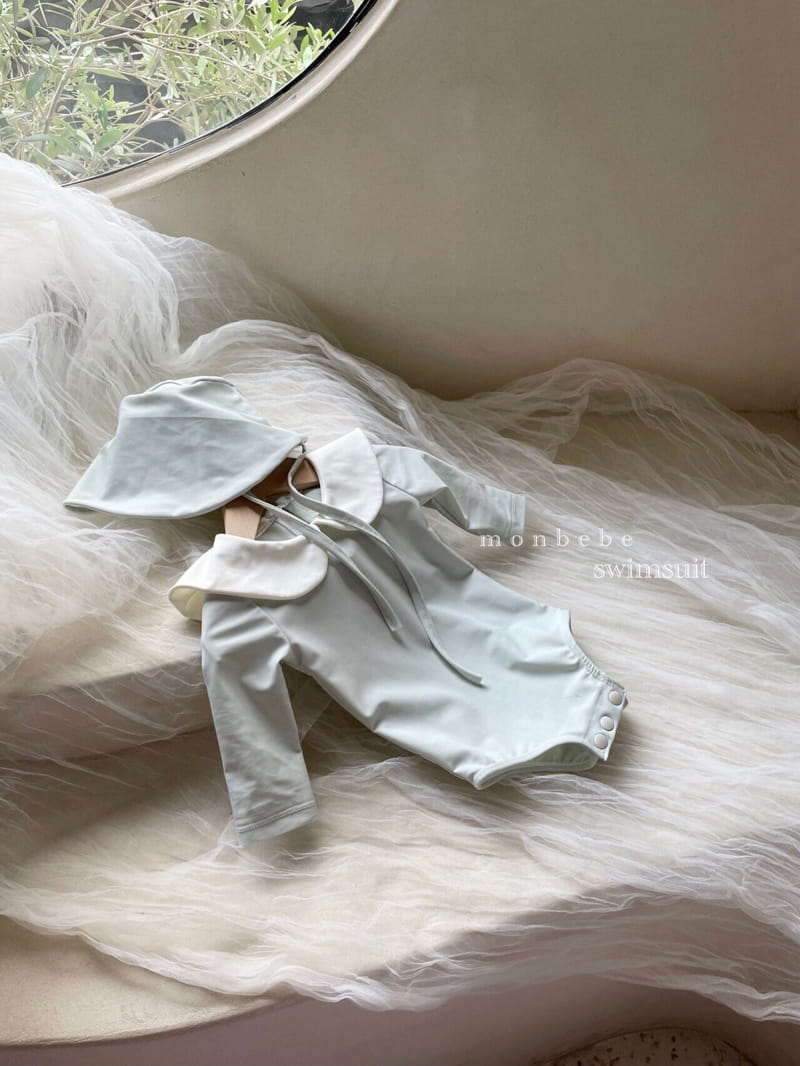 MONBEBE - Korean Children Fashion - #Kfashion4kids - Coco Swimsuit with Bonnet - 4