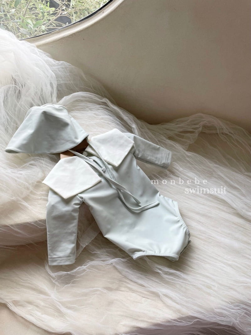 MONBEBE - Korean Children Fashion - #Kfashion4kids - Coco Swimsuit with Bonnet - 6