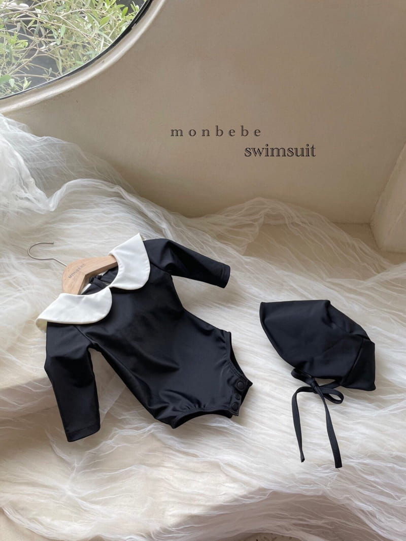 MONBEBE - Korean Children Fashion - #Kfashion4kids - Coco Swimsuit with Bonnet - 7