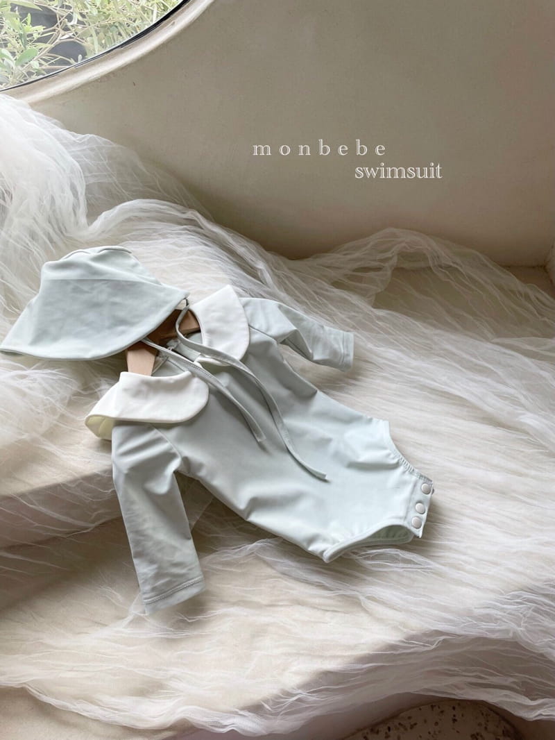 MONBEBE - Korean Children Fashion - #Kfashion4kids - Coco Swimsuit with Bonnet - 9