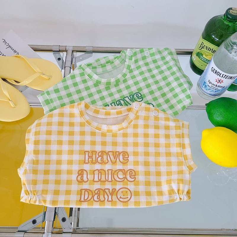 MOS BEBE - Korean Children Fashion - #Kfashion4kids - Nice Check Bodysuit - 12