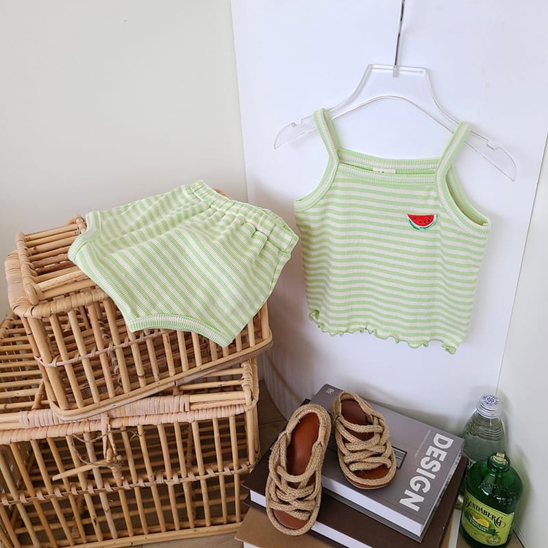 MOS BEBE - Korean Children Fashion - #Kfashion4kids - Sweet Top Bottom Set