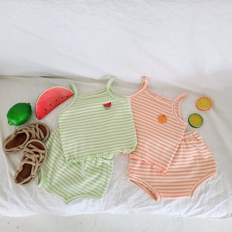 MOS BEBE - Korean Children Fashion - #Kfashion4kids - Sweet Top Bottom Set - 11