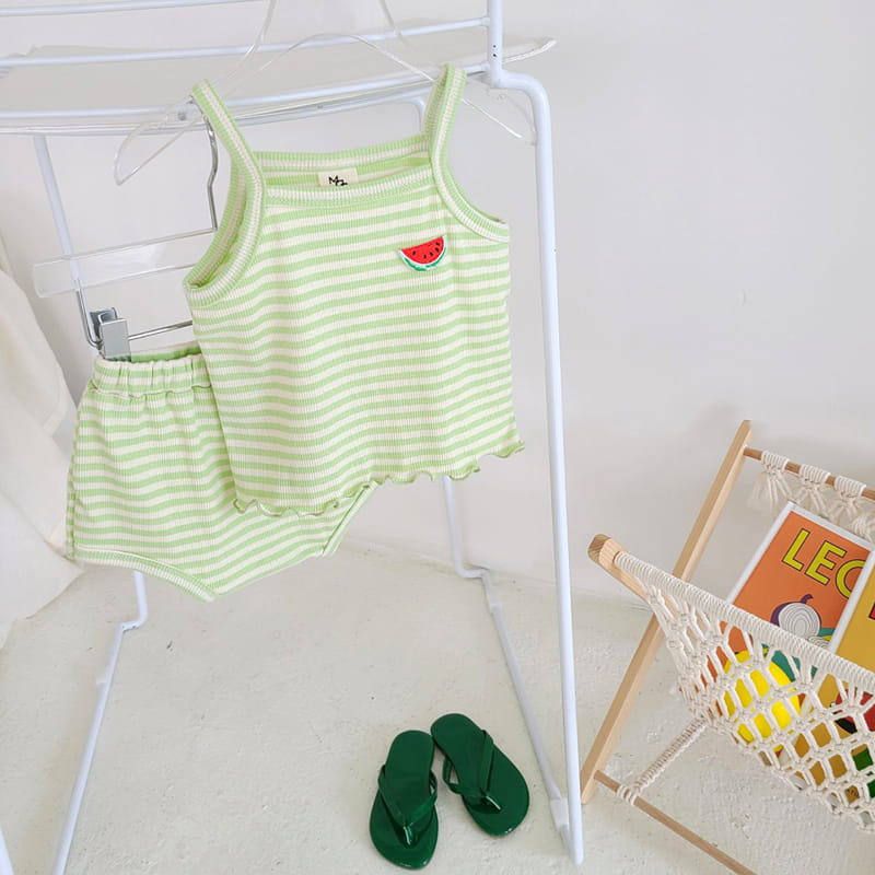MOS BEBE - Korean Children Fashion - #Kfashion4kids - Sweet Top Bottom Set - 2
