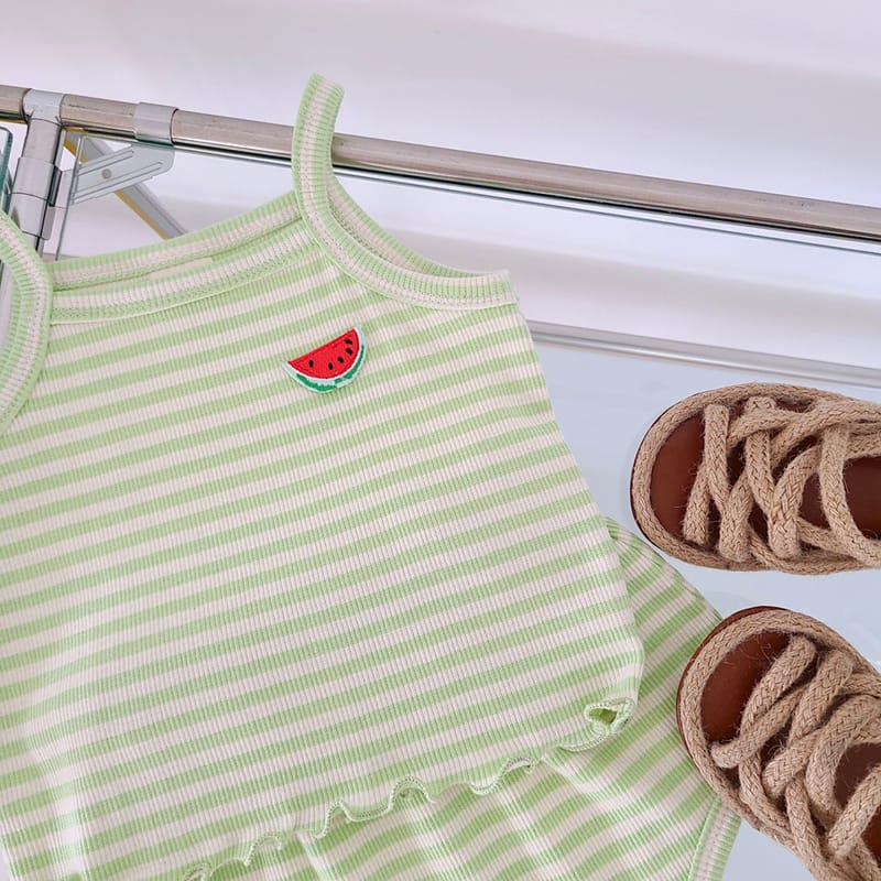 MOS BEBE - Korean Children Fashion - #Kfashion4kids - Sweet Top Bottom Set - 4