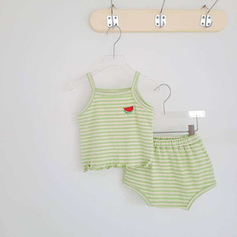 MOS BEBE - Korean Children Fashion - #Kfashion4kids - Sweet Top Bottom Set - 8