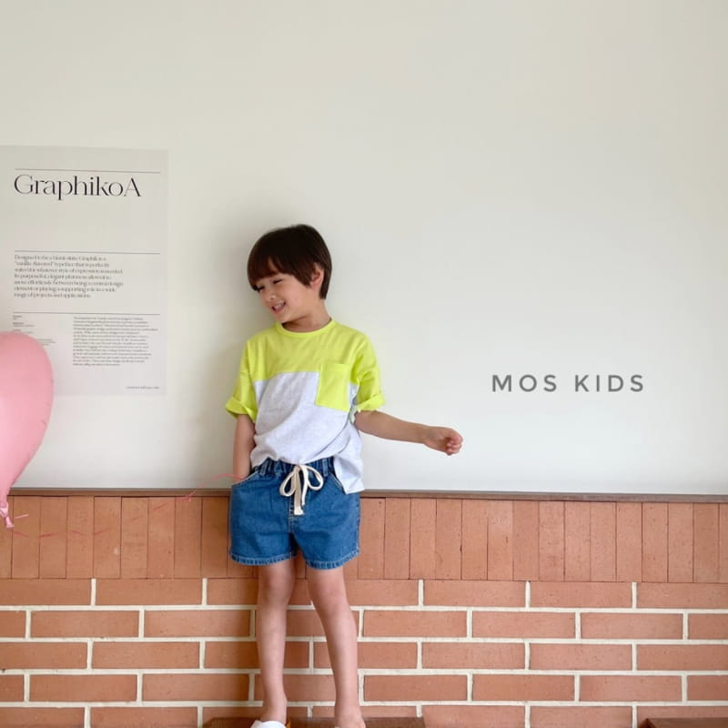 MOS BEBE - Korean Children Fashion - #Kfashion4kids - Color Pocket Tee - 3
