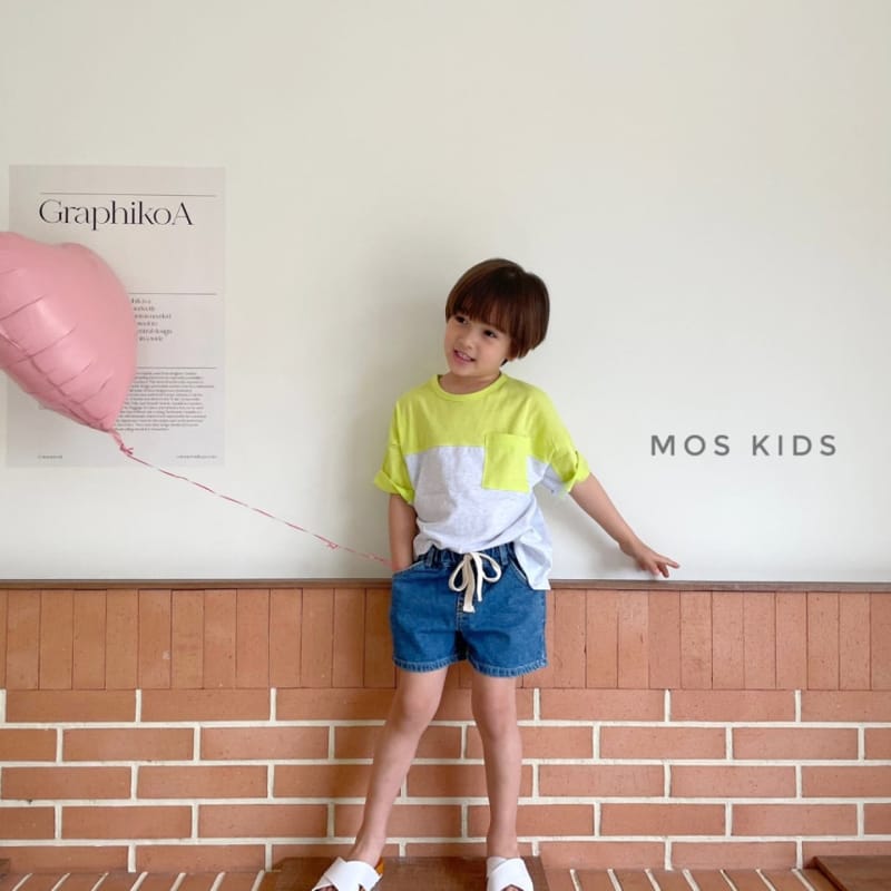 MOS BEBE - Korean Children Fashion - #Kfashion4kids - Color Pocket Tee - 4