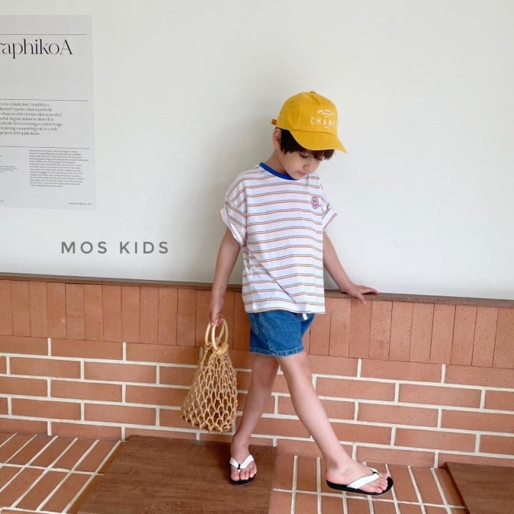 MOS BEBE - Korean Children Fashion - #Kfashion4kids - Smile Stripes Tee - 3
