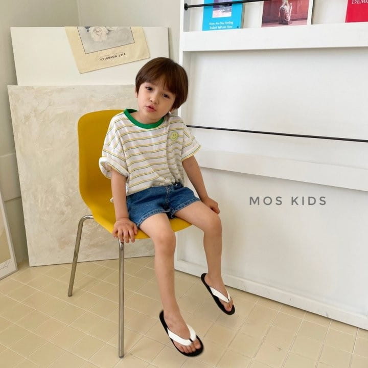 MOS BEBE - Korean Children Fashion - #Kfashion4kids - Smile Stripes Tee - 7