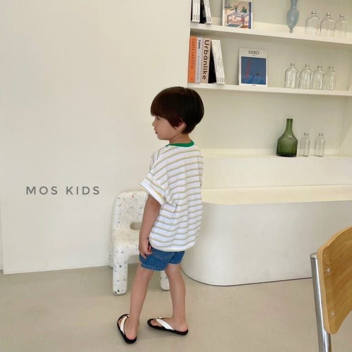 MOS BEBE - Korean Children Fashion - #Kfashion4kids - Smile Stripes Tee - 8