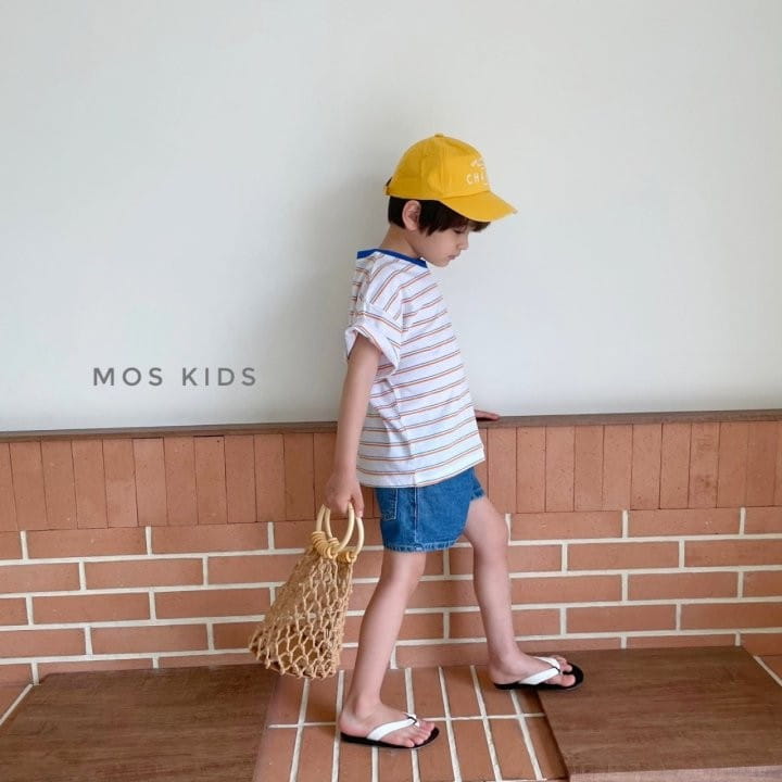 MOS BEBE - Korean Children Fashion - #Kfashion4kids - Smile Stripes Tee - 9