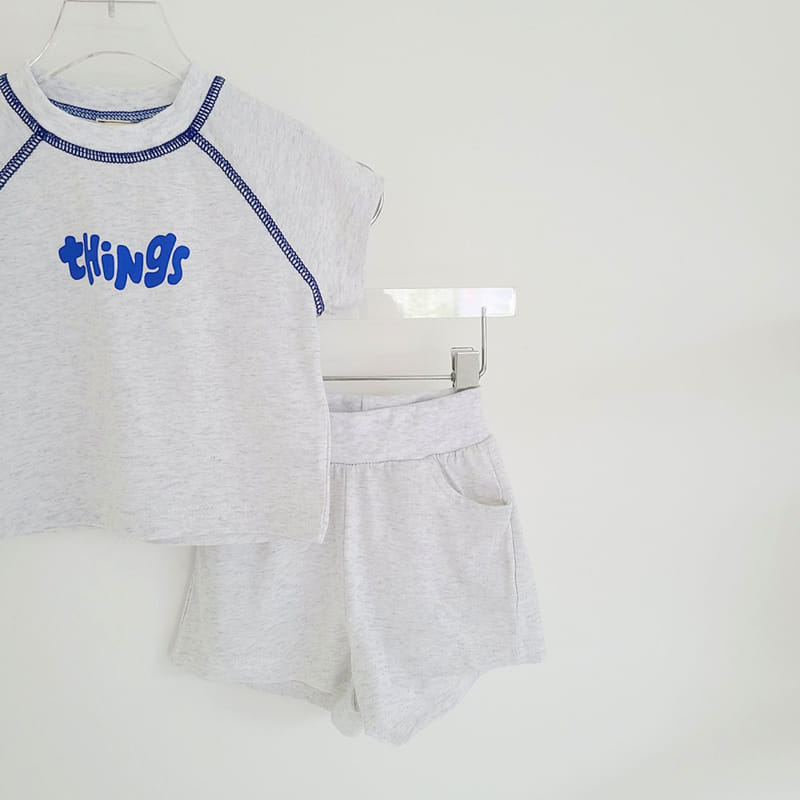 MOS BEBE - Korean Children Fashion - #Kfashion4kids - Things Top Bottom Set - 11