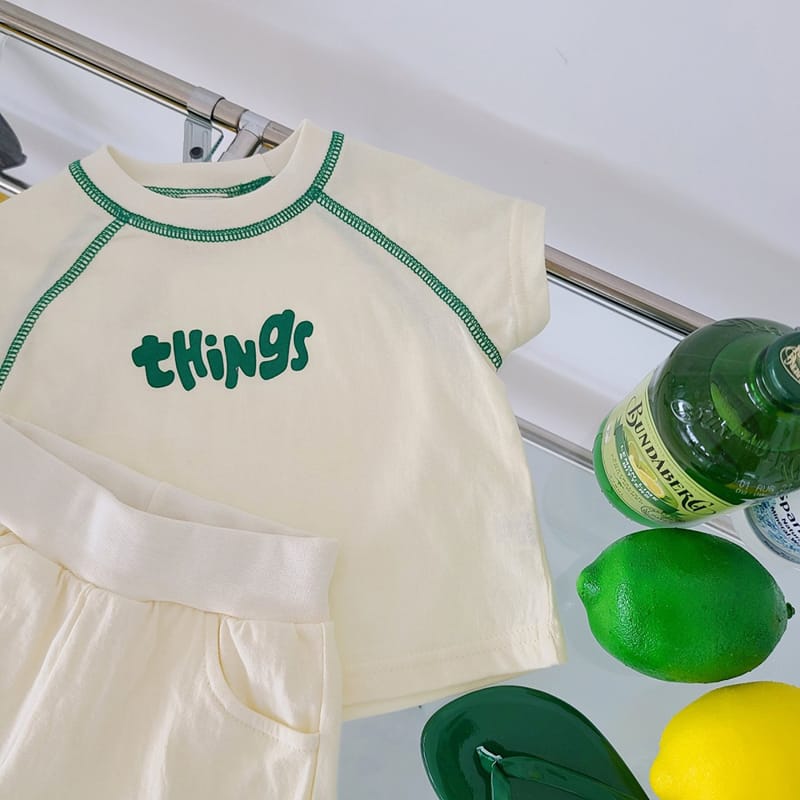 MOS BEBE - Korean Children Fashion - #Kfashion4kids - Things Top Bottom Set - 4