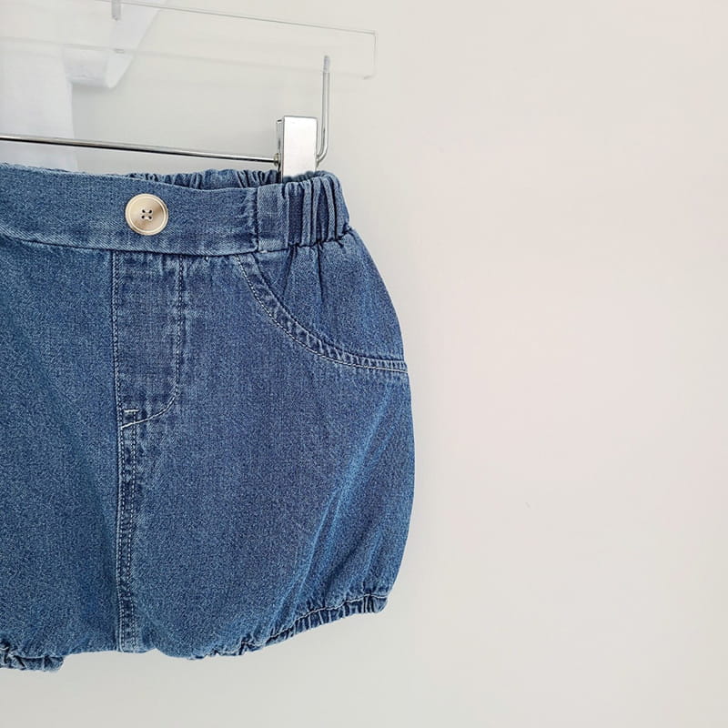 MOS BEBE - Korean Children Fashion - #Kfashion4kids - Denim Bloomer