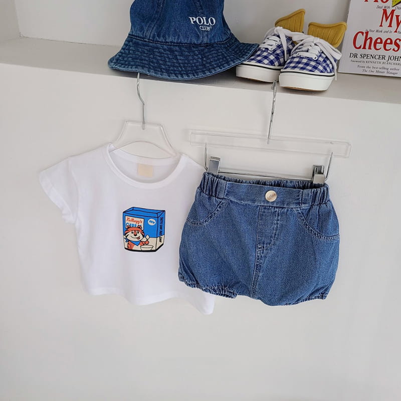 MOS BEBE - Korean Children Fashion - #Kfashion4kids - Denim Bloomer - 10