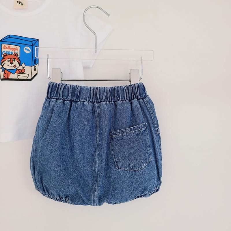 MOS BEBE - Korean Children Fashion - #Kfashion4kids - Denim Bloomer - 2
