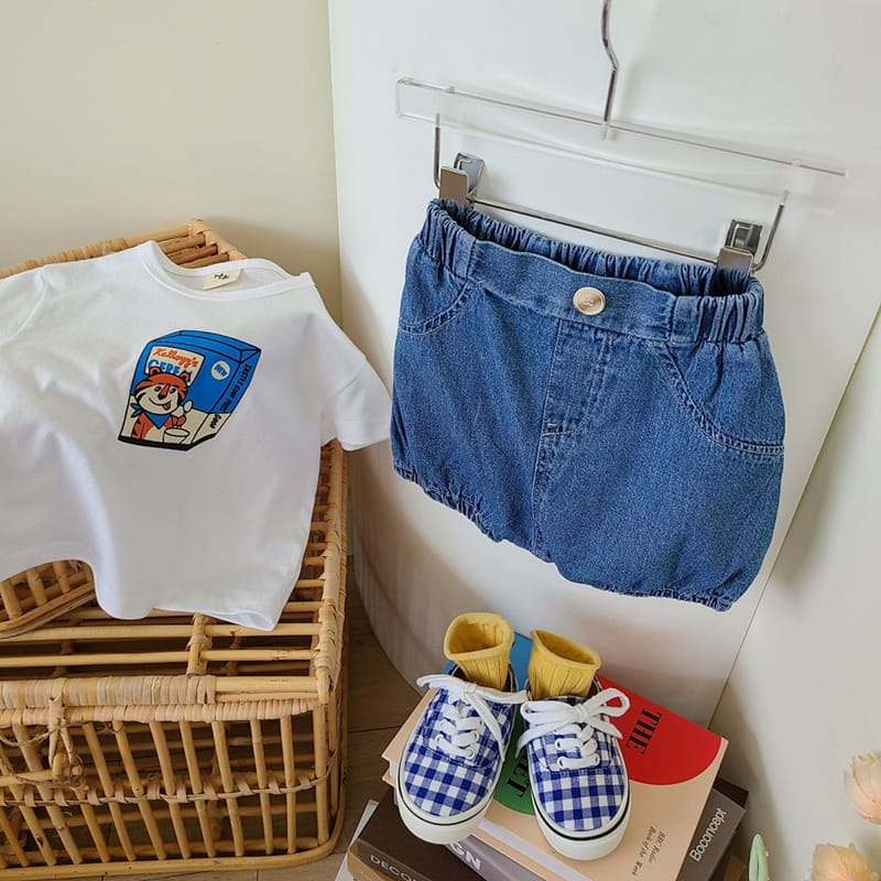 MOS BEBE - Korean Children Fashion - #Kfashion4kids - Denim Bloomer - 5