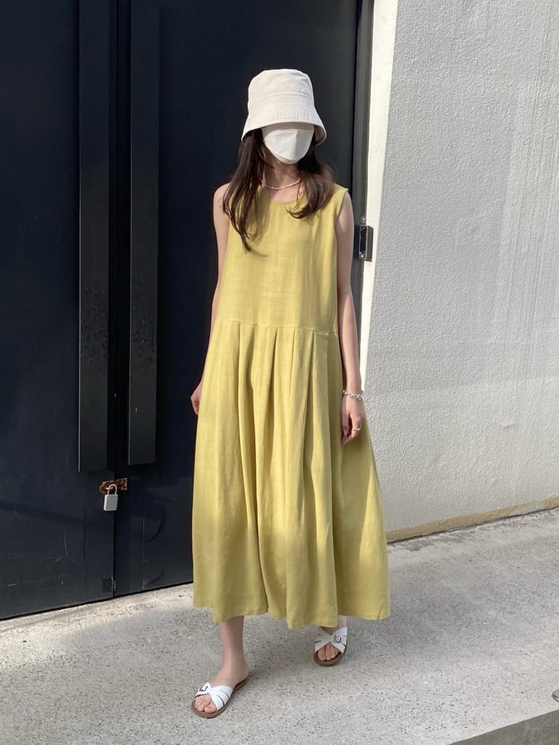 MSTORY - Korean Children Fashion - #Kfashion4kids - Wrinkle One-piece