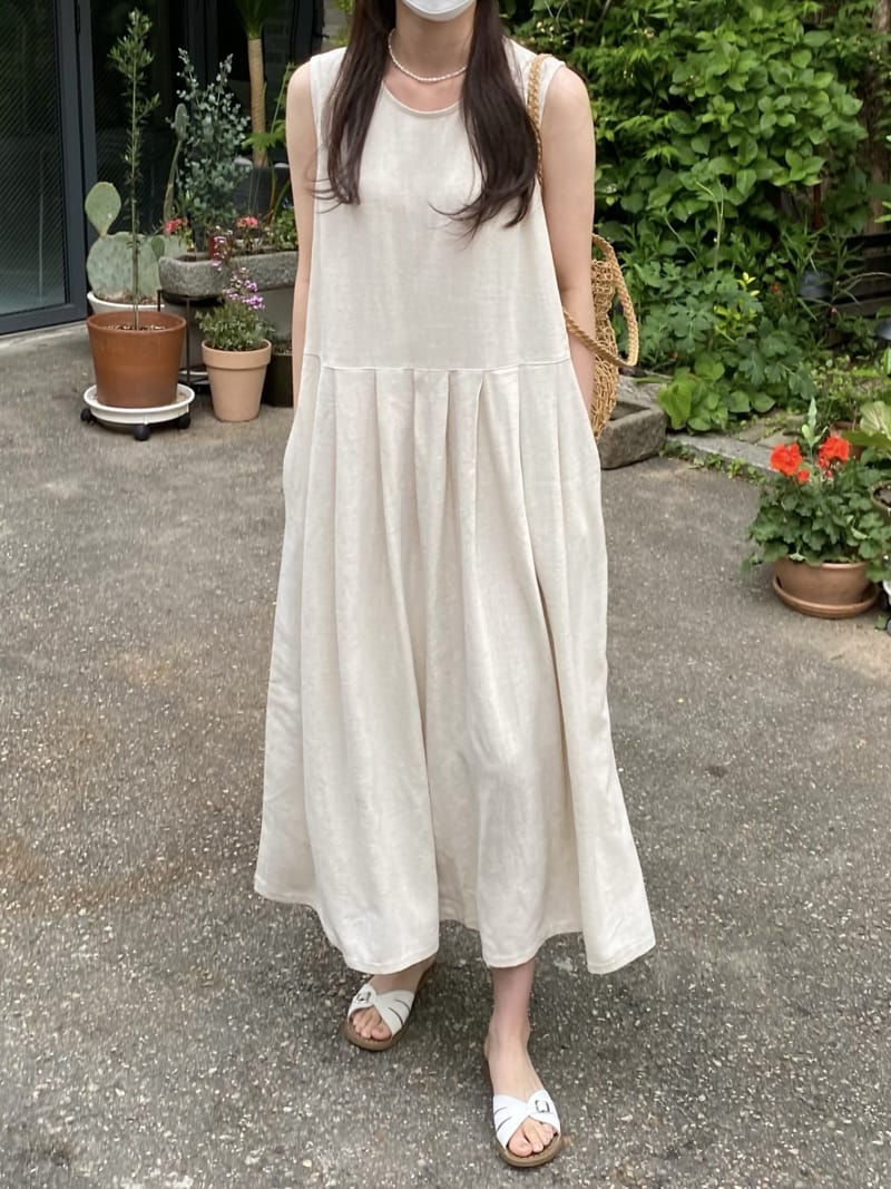 MSTORY - Korean Children Fashion - #Kfashion4kids - Wrinkle One-piece - 4