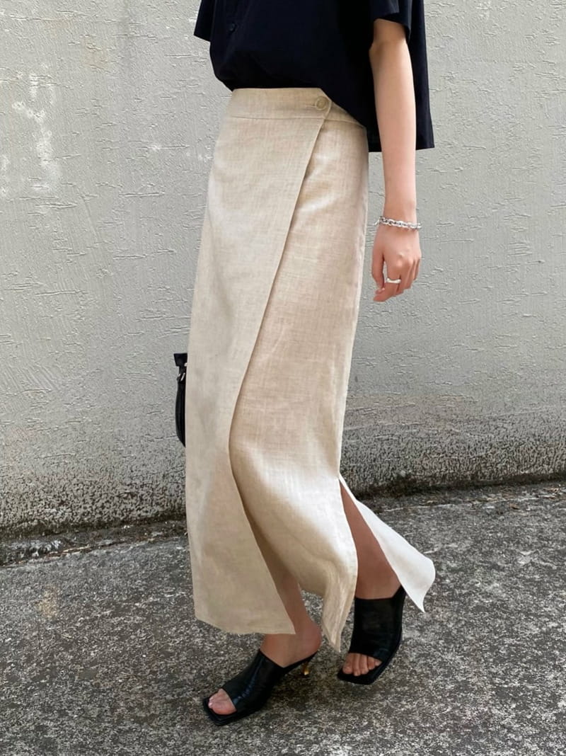 MSTORY - Korean Children Fashion - #Kfashion4kids - Touch Wrap Skirt
