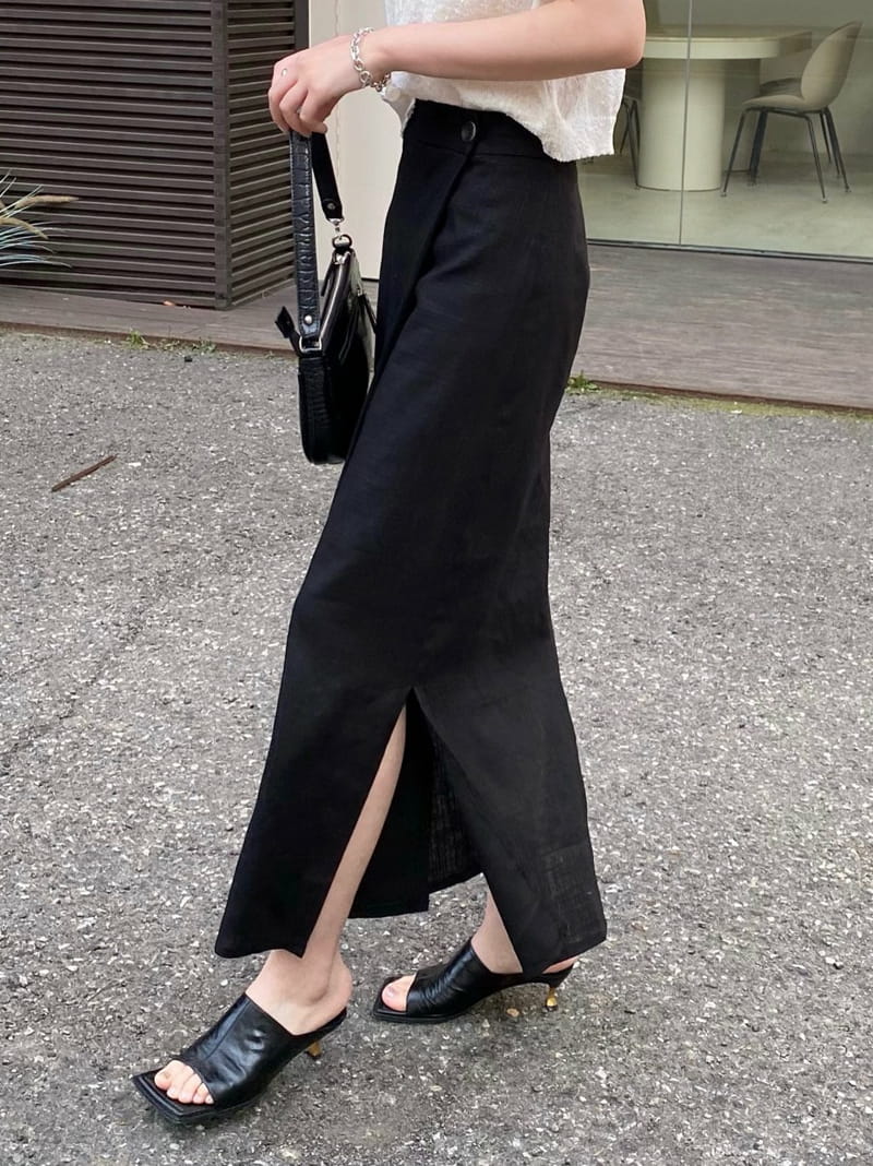 MSTORY - Korean Children Fashion - #Kfashion4kids - Touch Wrap Skirt - 3