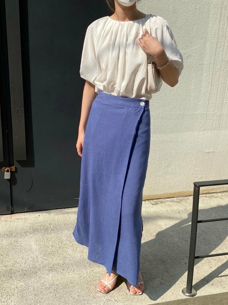 MSTORY - Korean Children Fashion - #Kfashion4kids - Touch Wrap Skirt - 4