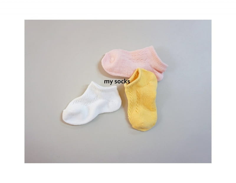 MY SOCKS - Korean Children Fashion - #Kfashion4kids - Cotton Candy Socks [set of 3] - 6