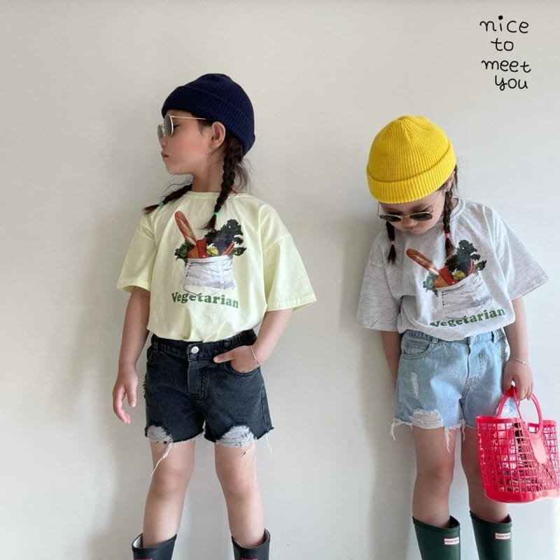 NICE TO MEET YOU - Korean Children Fashion - #Kfashion4kids - Vegetable Tee - 2