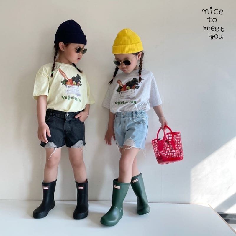 NICE TO MEET YOU - Korean Children Fashion - #Kfashion4kids - Vegetable Tee - 3