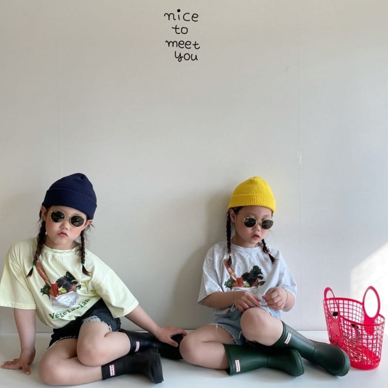 NICE TO MEET YOU - Korean Children Fashion - #Kfashion4kids - Vegetable Tee - 4