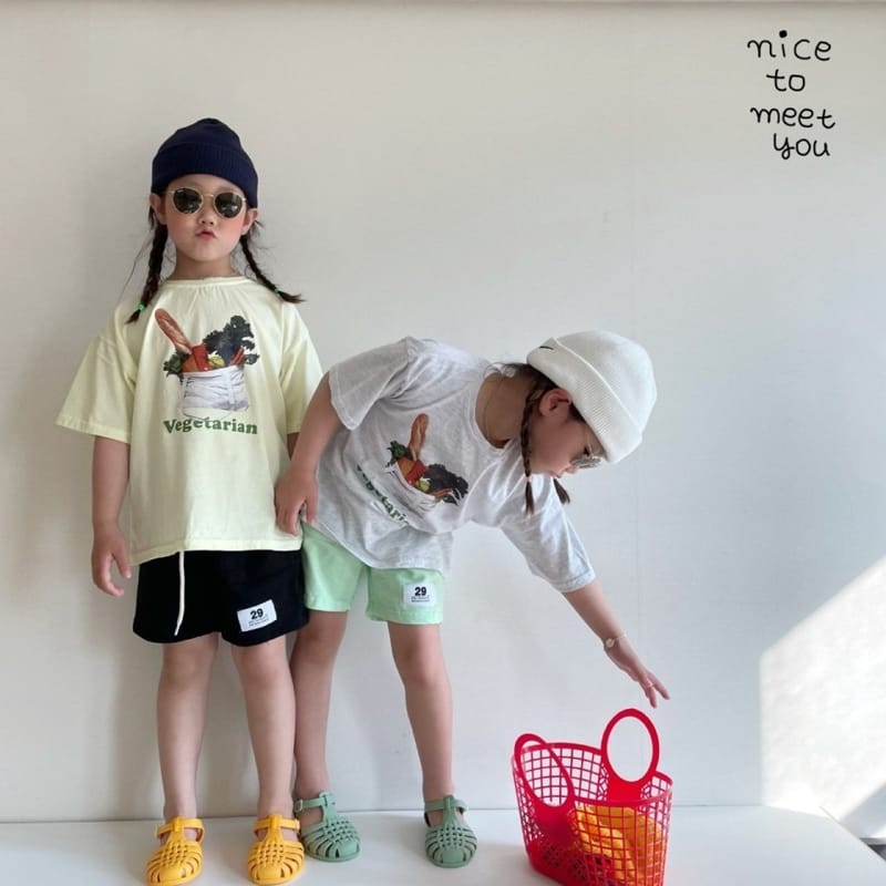 NICE TO MEET YOU - Korean Children Fashion - #Kfashion4kids - Vegetable Tee - 6