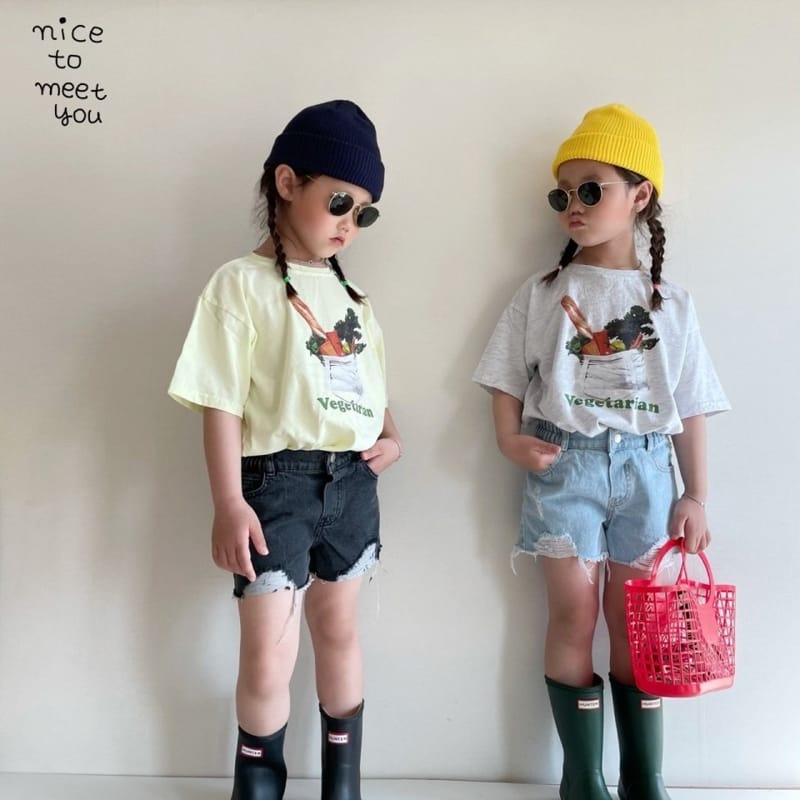 NICE TO MEET YOU - Korean Children Fashion - #Kfashion4kids - Vegetable Tee - 8