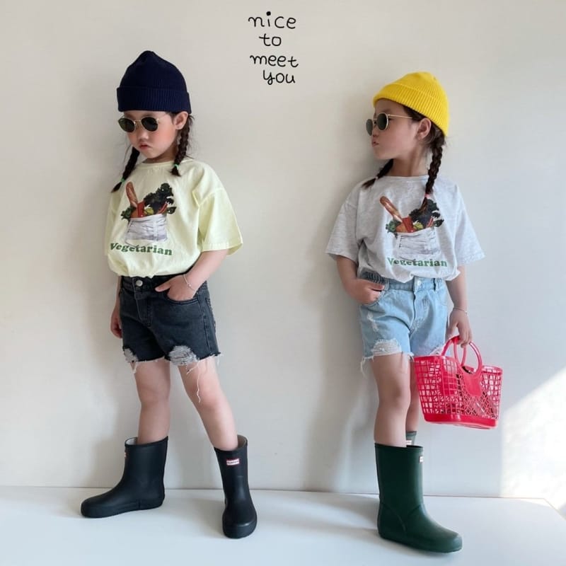 NICE TO MEET YOU - Korean Children Fashion - #Kfashion4kids - Vegetable Tee - 9