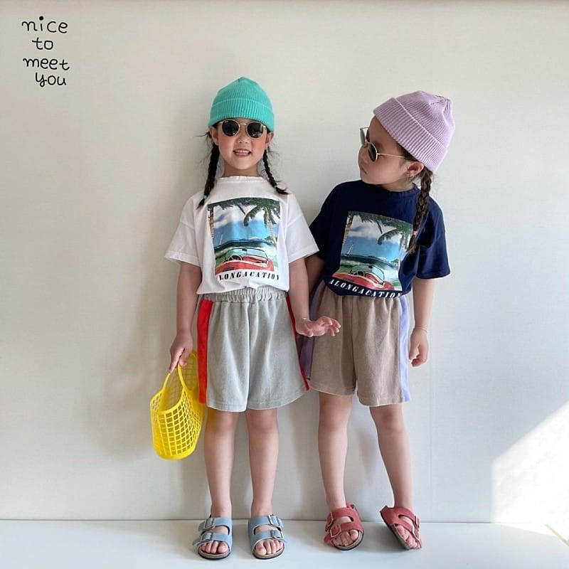 NICE TO MEET YOU - Korean Children Fashion - #Kfashion4kids - Summer Tee