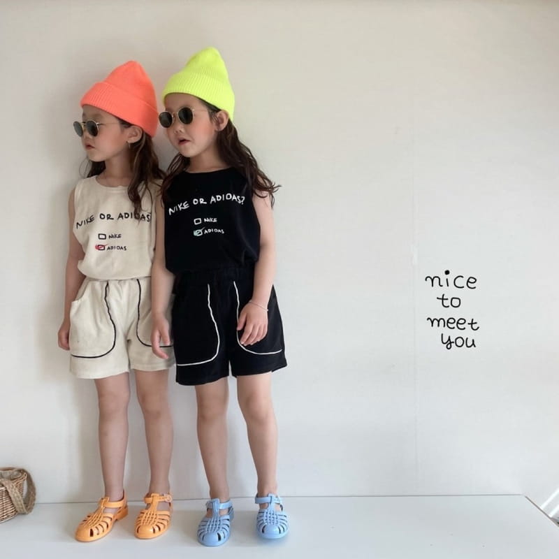 NICE TO MEET YOU - Korean Children Fashion - #Kfashion4kids - Nice Tery Shorts - 6