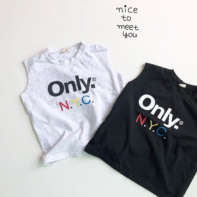 NICE TO MEET YOU - Korean Children Fashion - #Kfashion4kids - NYC Sleeeveless