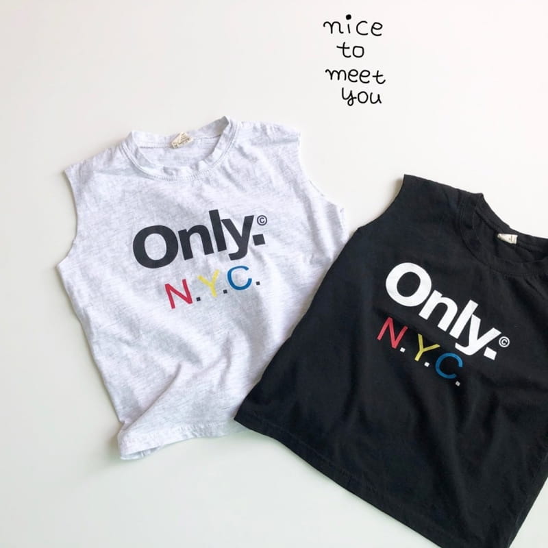 NICE TO MEET YOU - Korean Children Fashion - #Kfashion4kids - NYC Sleeeveless - 12