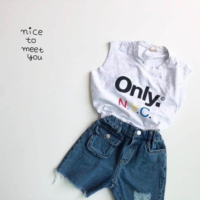 NICE TO MEET YOU - Korean Children Fashion - #Kfashion4kids - NYC Sleeeveless - 2