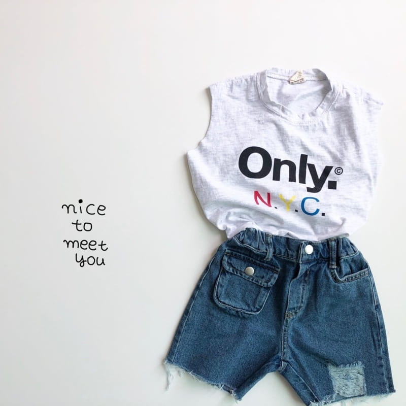 NICE TO MEET YOU - Korean Children Fashion - #Kfashion4kids - NYC Sleeeveless - 6