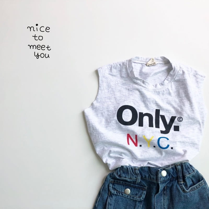 NICE TO MEET YOU - Korean Children Fashion - #Kfashion4kids - NYC Sleeeveless - 7