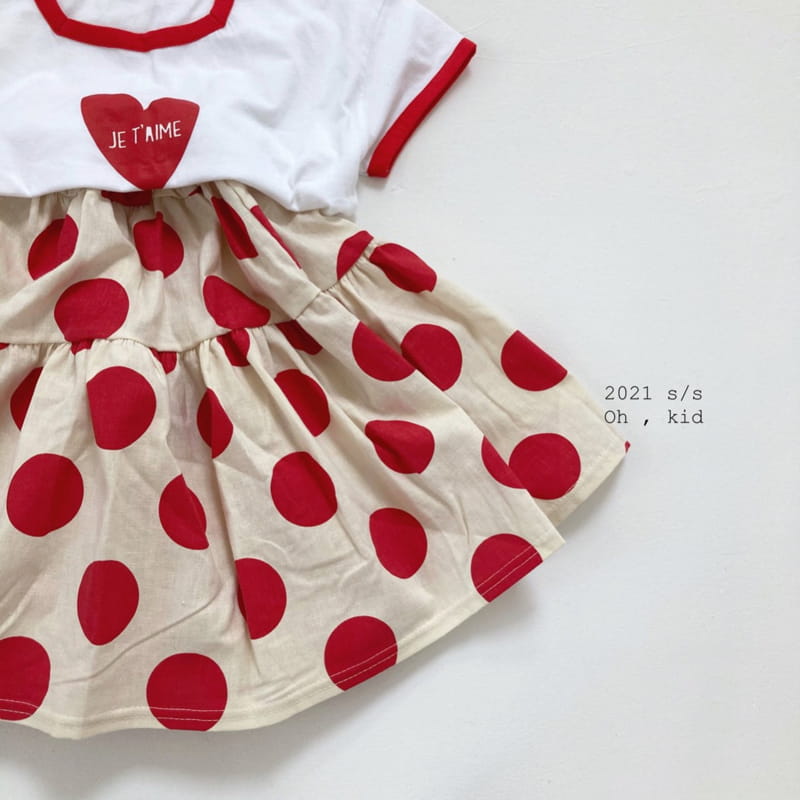 OH KID - Korean Children Fashion - #Kfashion4kids - Big Dot Skirt - 3
