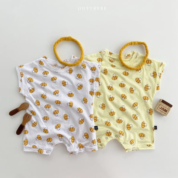 OOTT BEBE - Korean Children Fashion - #Kfashion4kids - Honey Bee Bodysuit